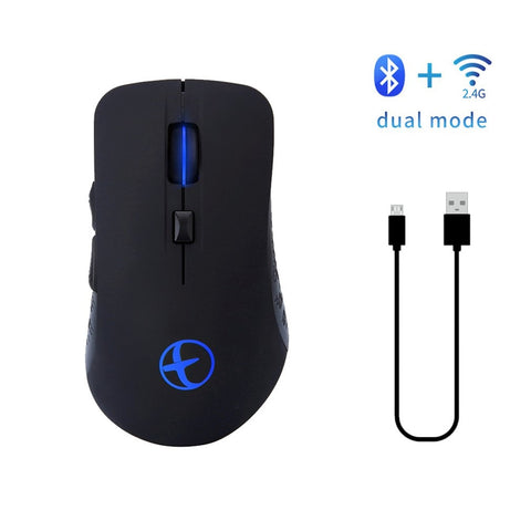 Wireless Bluetooth 4.0 Mouse 2.4GHz Rechargeable
