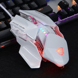 USB 4000dpi game mouse mechanical water-cooled metal cable
