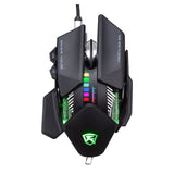 USB 4000dpi game mouse mechanical water-cooled metal cable